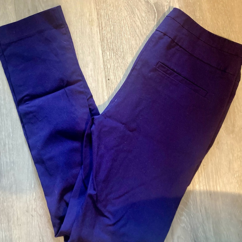 RW&CO. Purple Trousers Professional Work Dress Capris Summer Pants